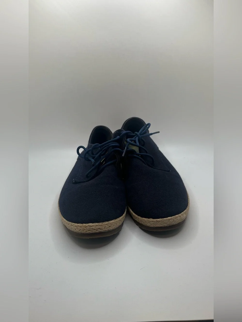 PATARA Men”s Eco - Friendly Navy  Nomad Canvas Lace-Up  Travel Shoes Size US 9